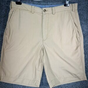 Polo Ralph Lauren Relaxed Fit Chino Shorts Men 32 Tan Khaki Drawstring Pony Logo